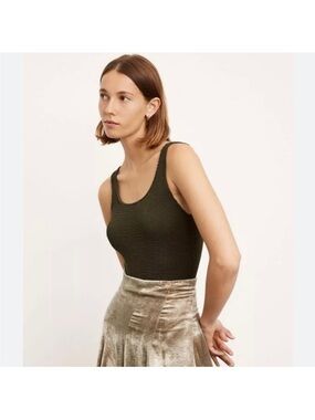 2/$20! Vince Textured Scoop-Neck Bodysuit-Size M